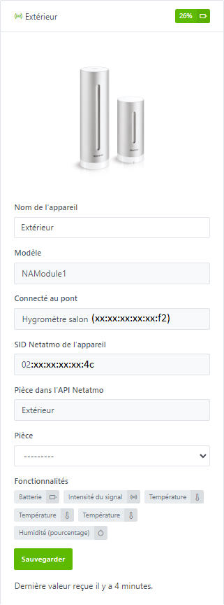 Integration Netatmo - Découverte