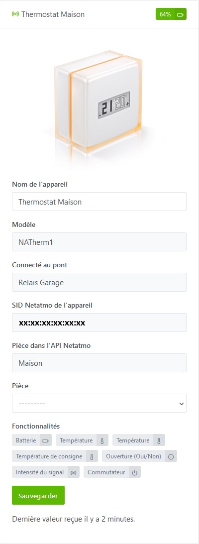 Integration Netatmo - Découverte